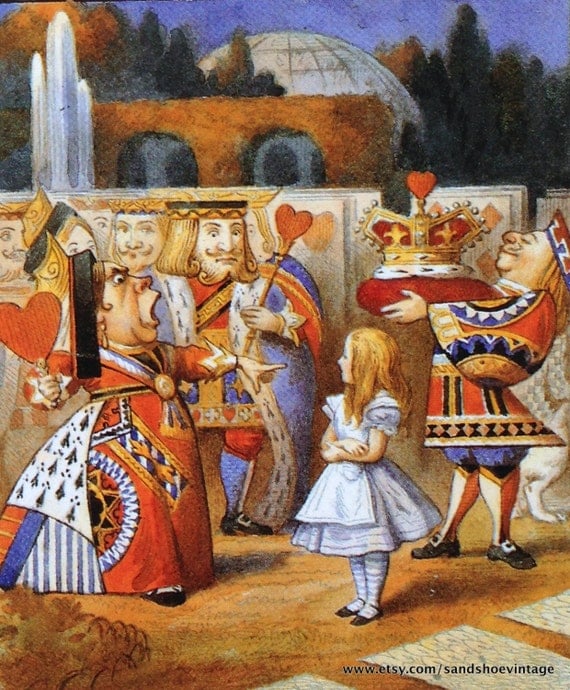 1865 ALICE in WONDERLAND The Red Queen John TENNIEL Colour