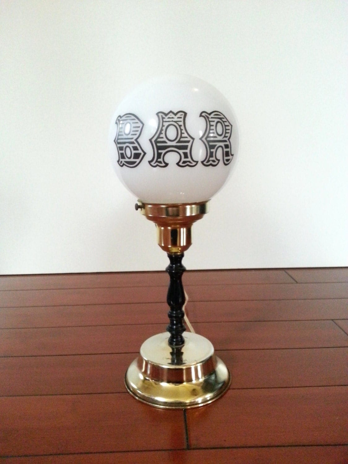 Vintage Bar Globe Lamp