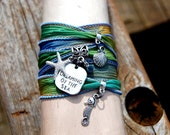 Personalized Beach Silk Wrap Bracelet Mother's Day Gift Custom Beach Bracelet Boho Bracelet Gypsy Bracelet Personalized Summer Bracelet Personalized Beach Silk Wrap Bracelet Mother's Day Gift Custom Beach Bracelet Boho Bracelet Gypsy Bracelet Personalized Summer Bracelet