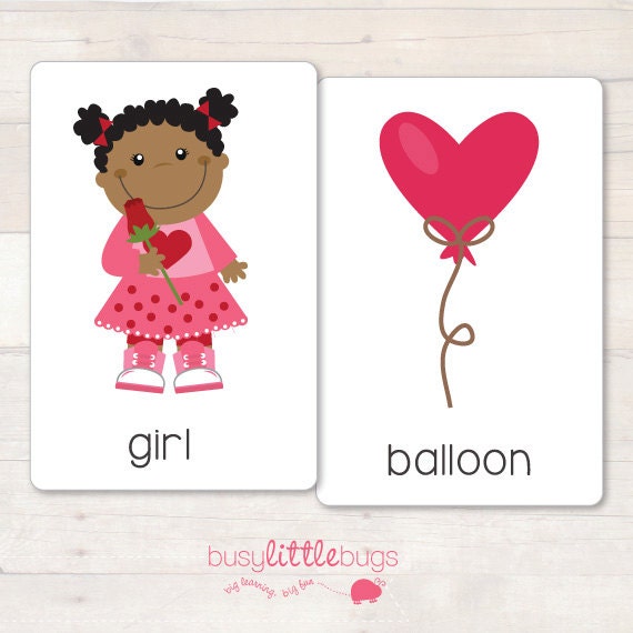 valentines day vocabulary flash cardsbusylittlebugsshop