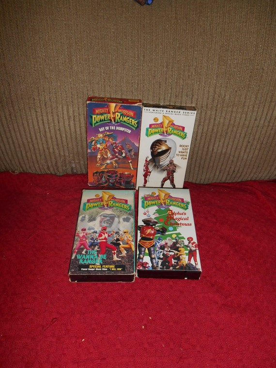Lot of 4 Mighty Morphin POWER RANGERS VHS by TotallyRetroToys