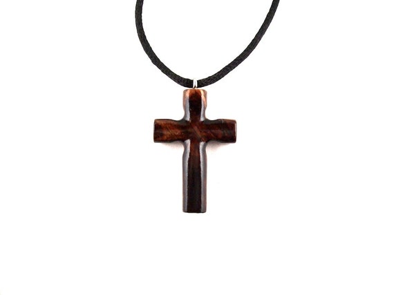 Wooden Cross Necklace Wooden Cross Pendant Mens Cross