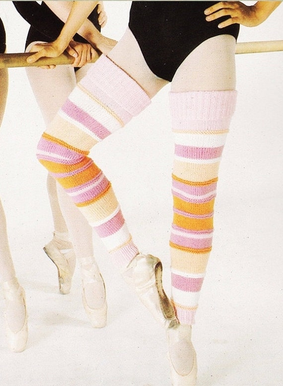 Leg Warmers Knitting Pattern Vintage Leggings Long Socks