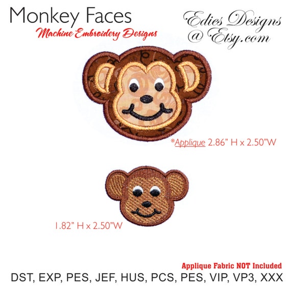 Monkey Applique Machine Embroidery Designs Machine Embroidery