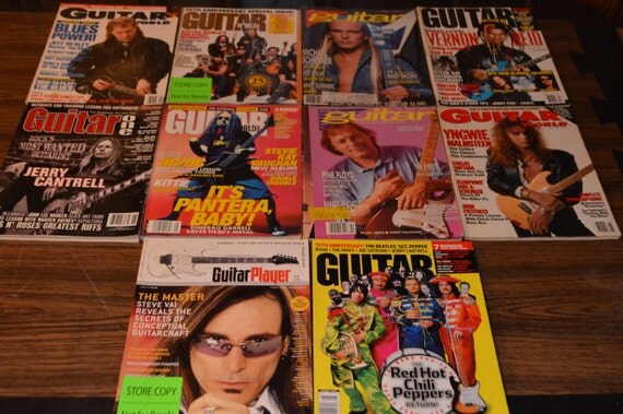 Guitar magazine  Some World Issues vintage Guitar 10 Lot Guitar  Magazine Tab vintage guitar  world