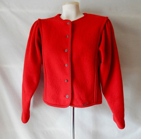 8 10 Geiger Austria Boiled Wool Cropped Jacket by CocoRoseVintage