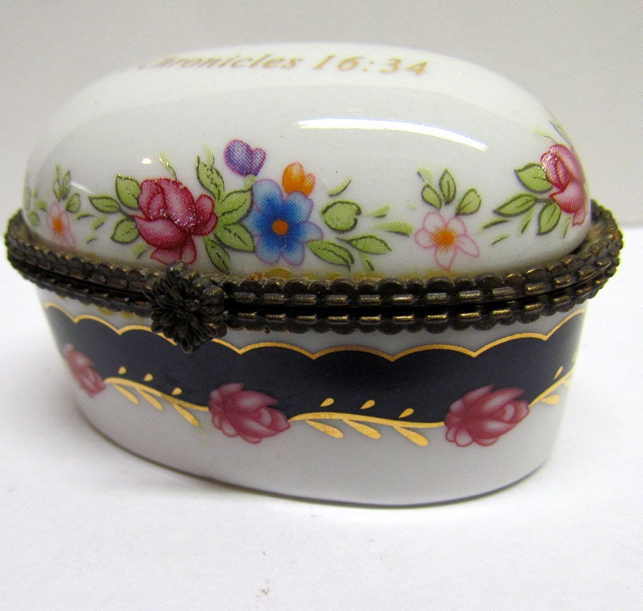 Vintage Imperial Porcelain Trinket Box / by