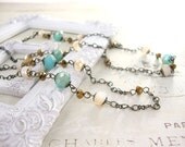 White Sands Antique Style Necklace - 1920s Necklace Antique Brass Long Necklace Beach Colors Dangle Necklace Rondelle Necklace 1920s Jewelry White Sands Antique Style Necklace - 1920s Necklace Antique Brass Long Necklace Beach Colors Dangle Necklace Rondelle Necklace 1920s Jewelry