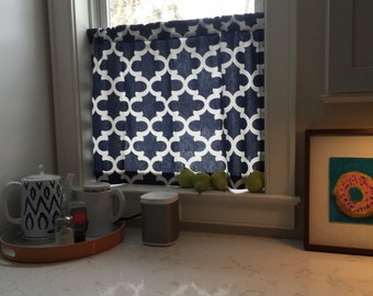 Weekend SALE Cafe Curtain 30 Color choices Moroccan Fabric, Curtains, Trellis, Kitchen Curtains, Window Treatments, Bathroom Curtain