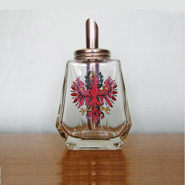 Vintage sugar pourer dispenser glass and chrome sugar shaker