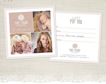 Gift Certificate Template for Photographers - GC05