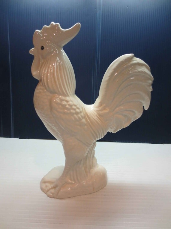white rooster figurines