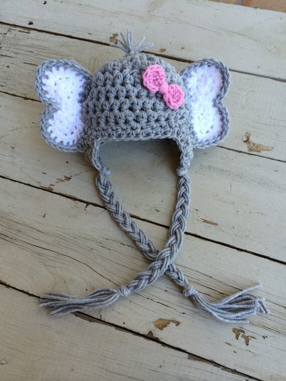 Handmade crochet elephant hat elephant ears hat elephant