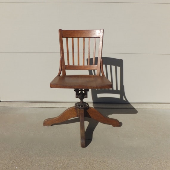 swivel bankers chair oak chair desk chair lounge chair office chair