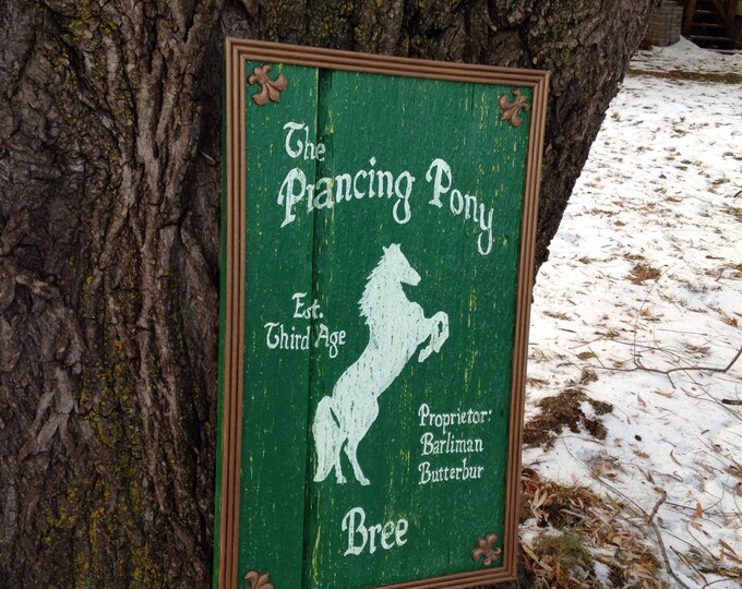 The Prancing Pony Inn Sign  - Lord of the Rings & The Hobbit - Made to Order