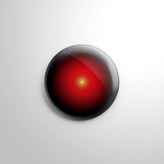 Sci Fi 2001: A Space Odyssey HAL 9000 Button / by ViciousDelights