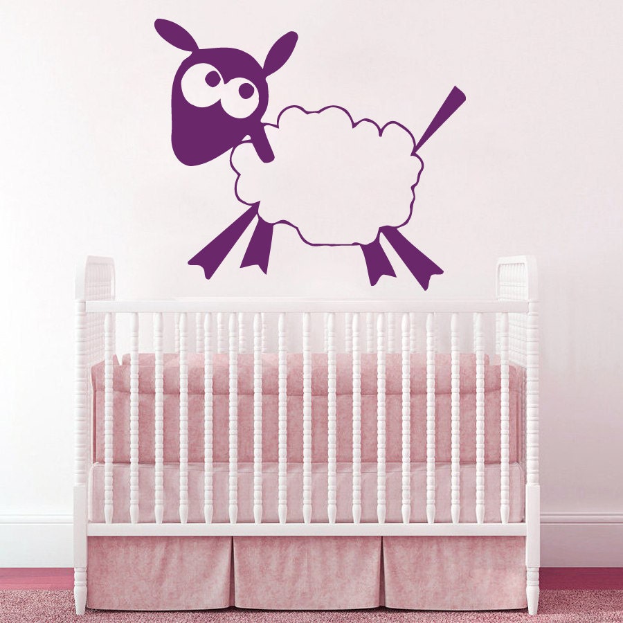Wall Decals Animals Cute Cartoon Sheep 2015 Symbol by DecalHouse