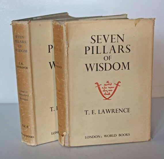 Seven Pillars of Wisdom T.E. Lawrence 1939 Vol.1 & by ImpalaPrints