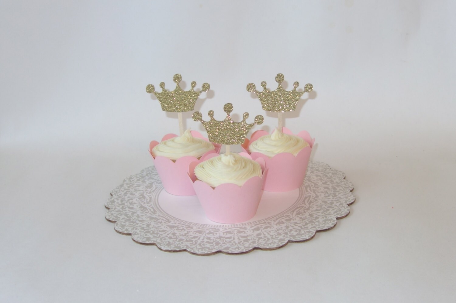 Princess Crown Cupcake Toppers Princess Party Princess