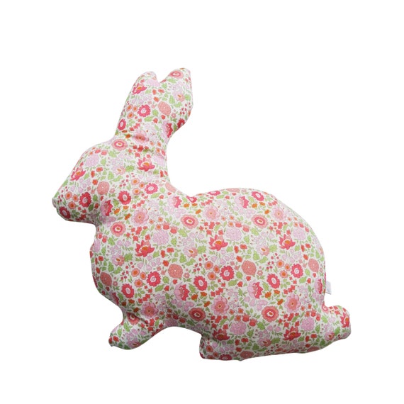 white rabbit cushion