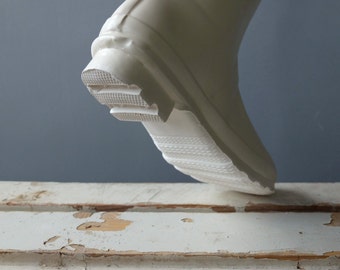 White ceramic vase,flower pot,shoe planter,modern sculpture,ceramic planter,modern pottery,functional sculpture,large vase,new home gift
