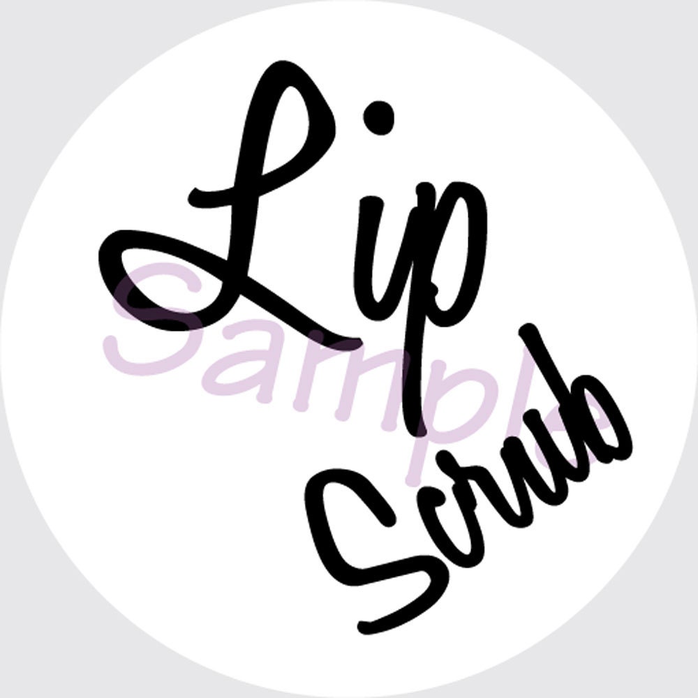 Printable Essential Oil Lip Scrub Label by AdornedLivingDesigns