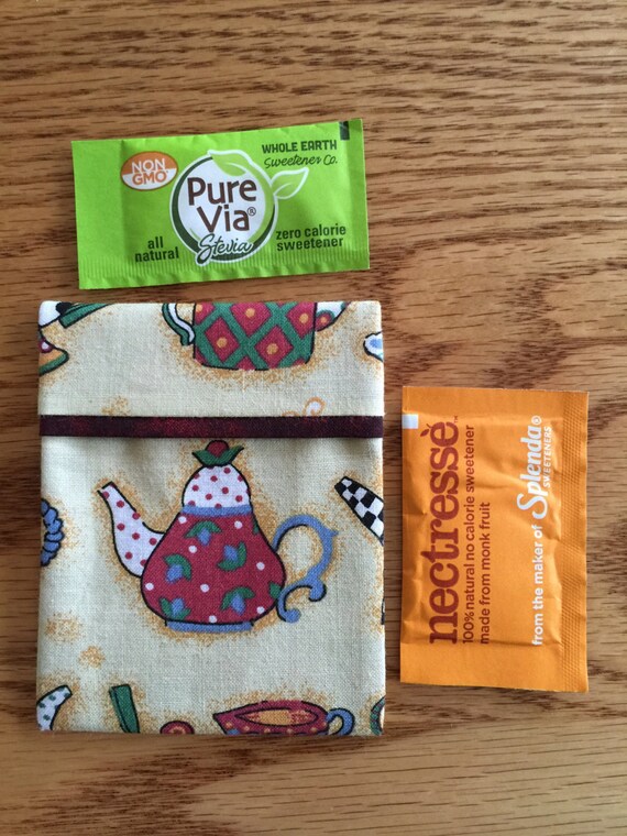 Sugar Packet Holder Travel Case for purse or by Skip2MyLouDesigns