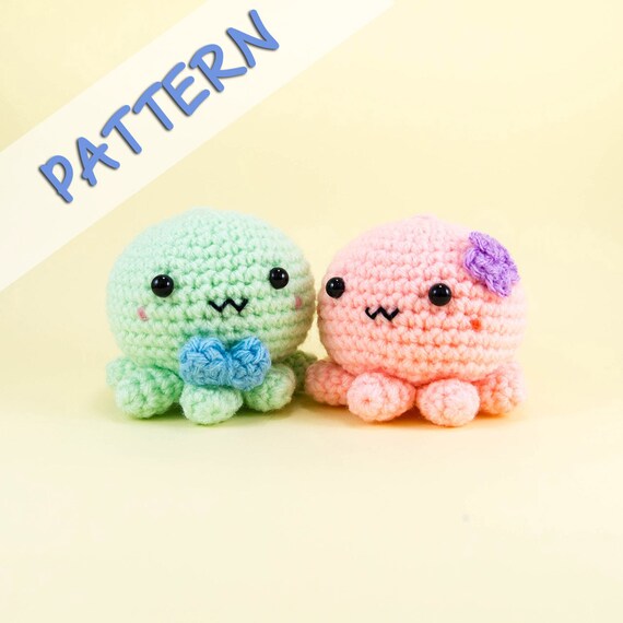 crochet amigurumi pattern octopus Couple Pattern wedding  toy gift Amigurumi Octopus couple  Crochet