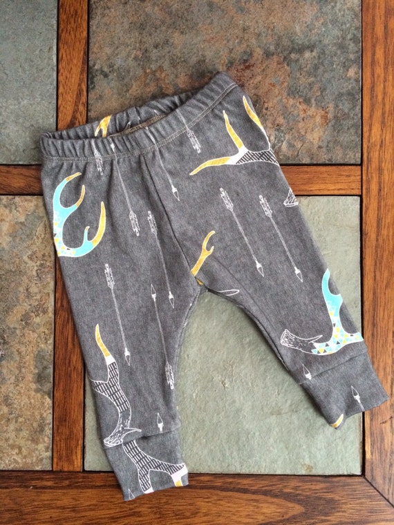 Organic Baby Leggings - Golden Antlers