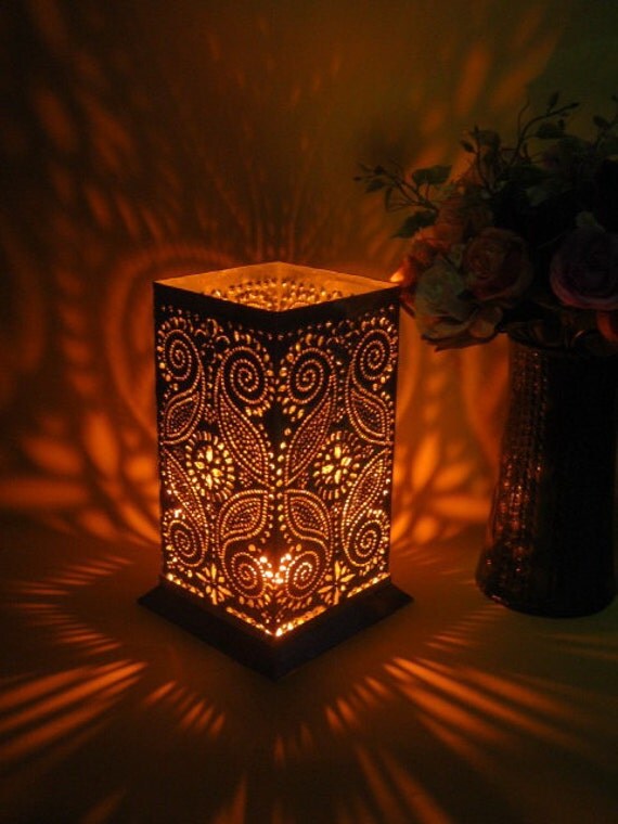 Beautiful Hand Made Zinc Lantern Candle Holder by Zlantern on Etsy