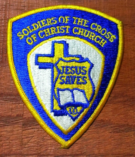 Vintage Soldiers Of The Cross Of Jesus Christ Embroidered