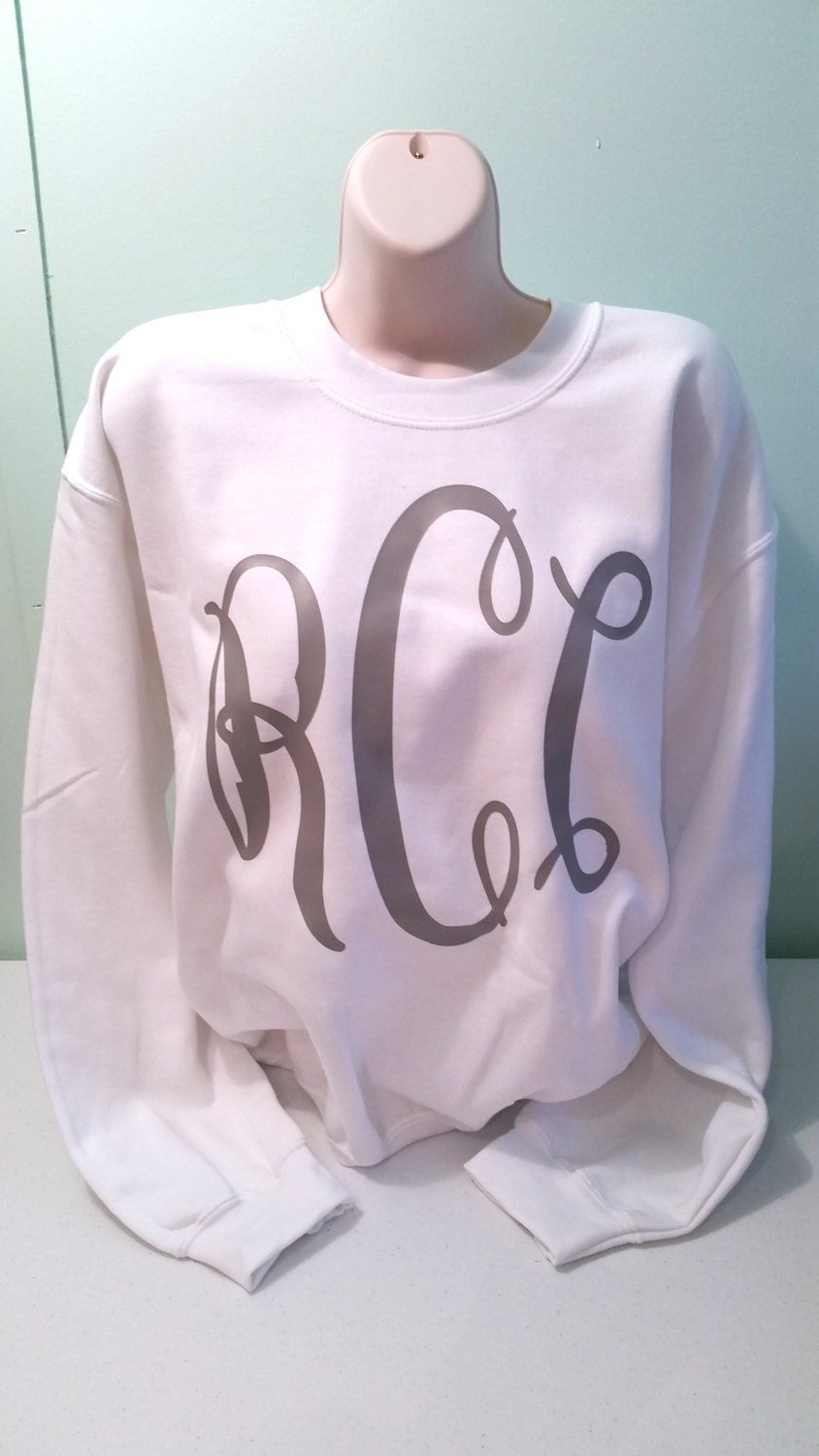 watercolor giant monogram sweatshirt