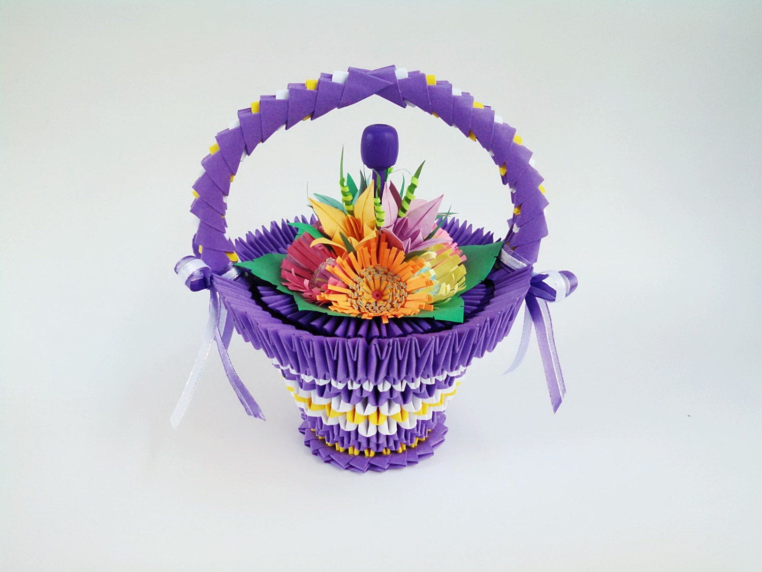 with origami flower paper copy Basket Origami Flower ArtsyHandsCreations 3d 3d by Basket Origami