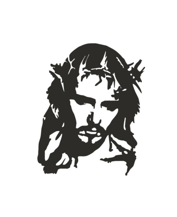 JESUS VINYL DECAL Adhesive Vinyl Custom Designed and by CarTats