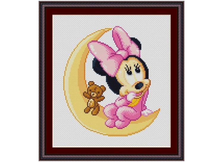 Baby Minnie Mouse Cross Stitch Pattern in by InstantCrossStitch