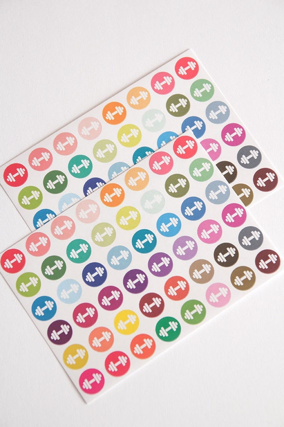 workout sticker gym stickers fitness stickers planner