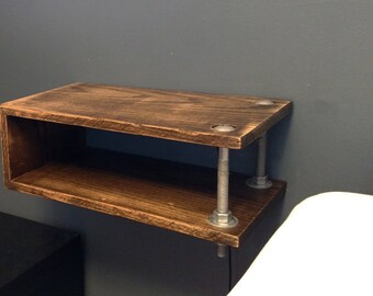 Industrial Floating Nightstand