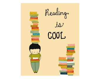 Image result for reading is cool clip art