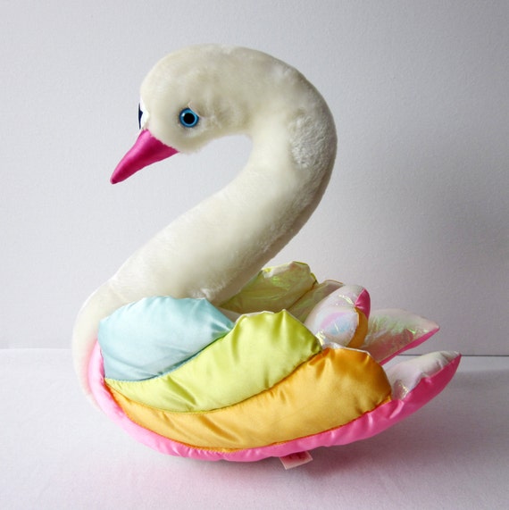 large stuffed swan