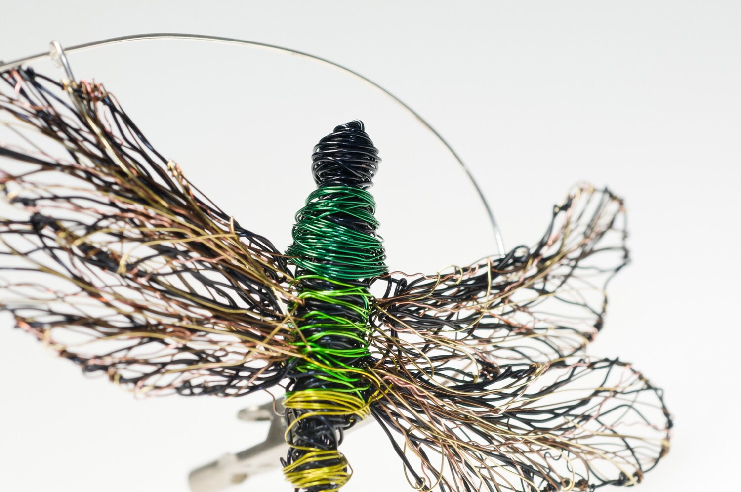 Dragonfly jewelry Dragonfly art Dragonfly brooch Wire