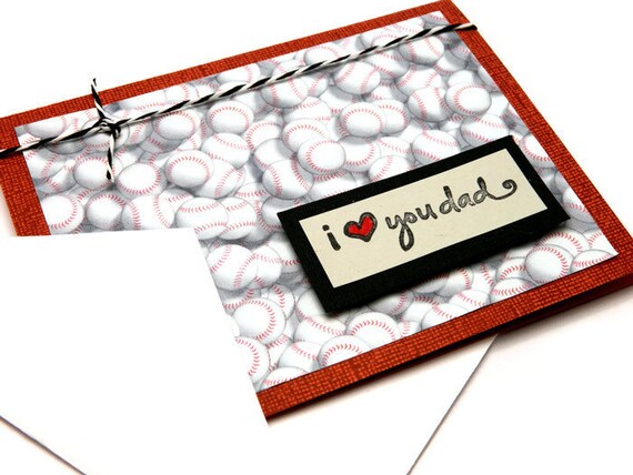 Baseball Father's Day Card Happy Fathers Day by DesignsByCnC