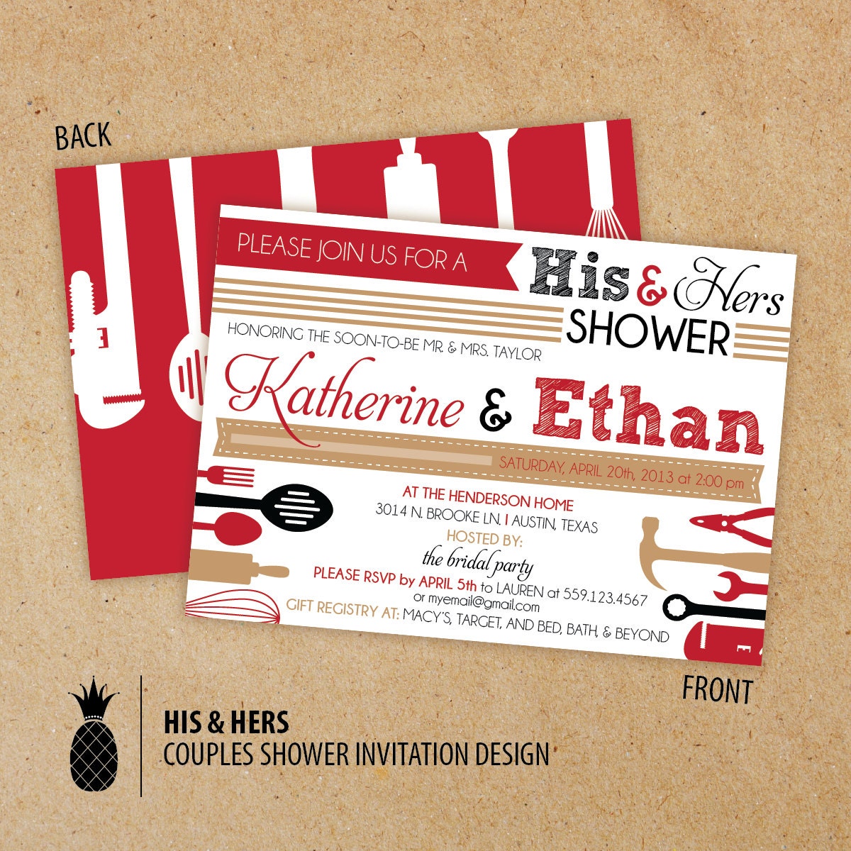 His And Her Shower Invitation Wording 6