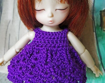 Crochet Nanai dress for AI BJD