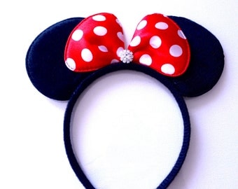 Minnie ears, Red minnie ears, Pink Minnie mouse ears, pink minnie mouse, Disneyland, classic minnie mouse ears, pink Polka Dot minnie ears