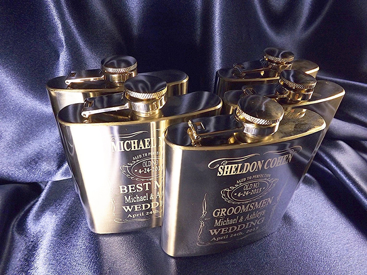 Custom engraved Flasks 4 Laser engraved Stainless Steel