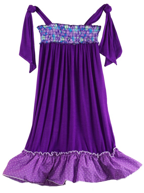 Girls Purple Maxi DressFlower Girl Dress Purple by BubbleGumDivas