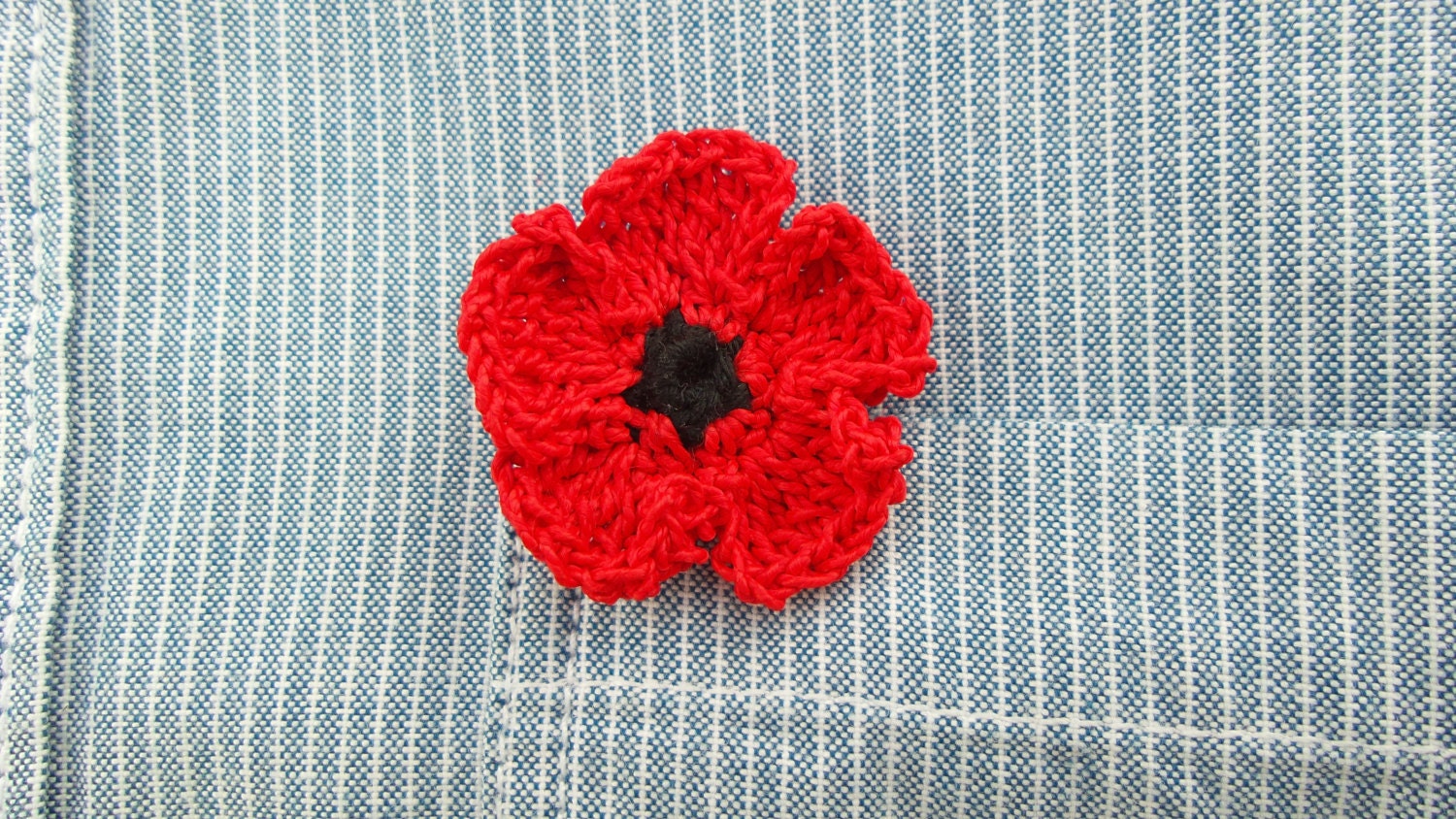remembrance poppy lapel pin