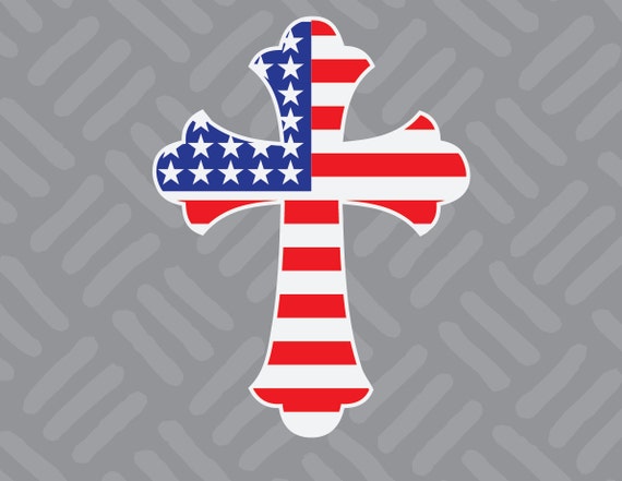 Items Similar To American Flag Cross Decal Phone Car Laptop Ipad Decal On Etsy 1116