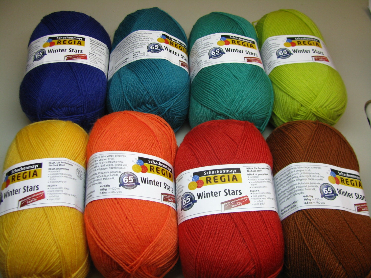 Regia Sock Yarn Winter Stars Uni solids 75 by HandDyedSockYarn