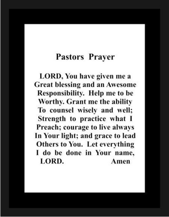 Pastor's Prayer 1190